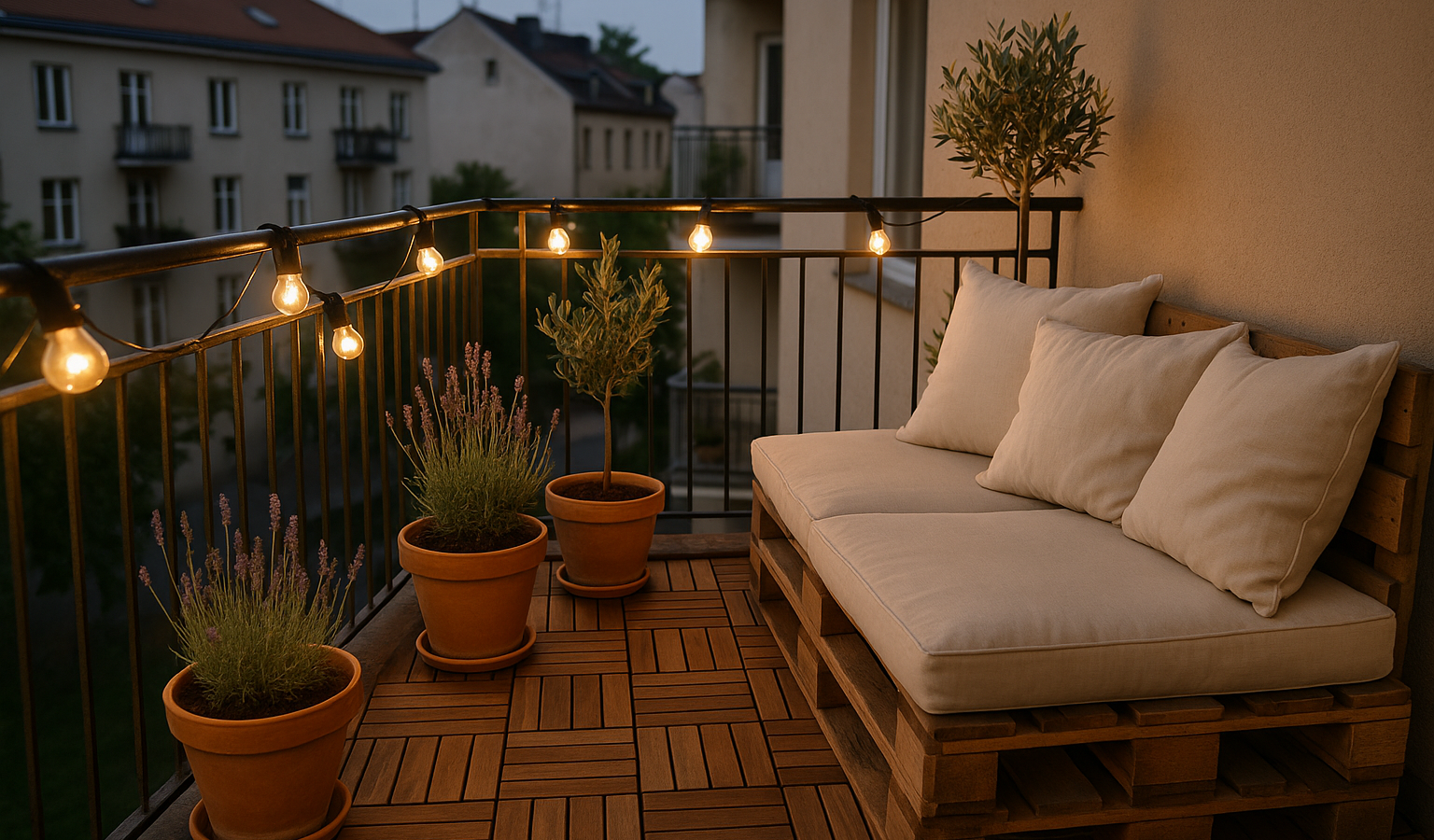 Balkon dekorieren: Ideen für einen gemütlichen Außenbereich