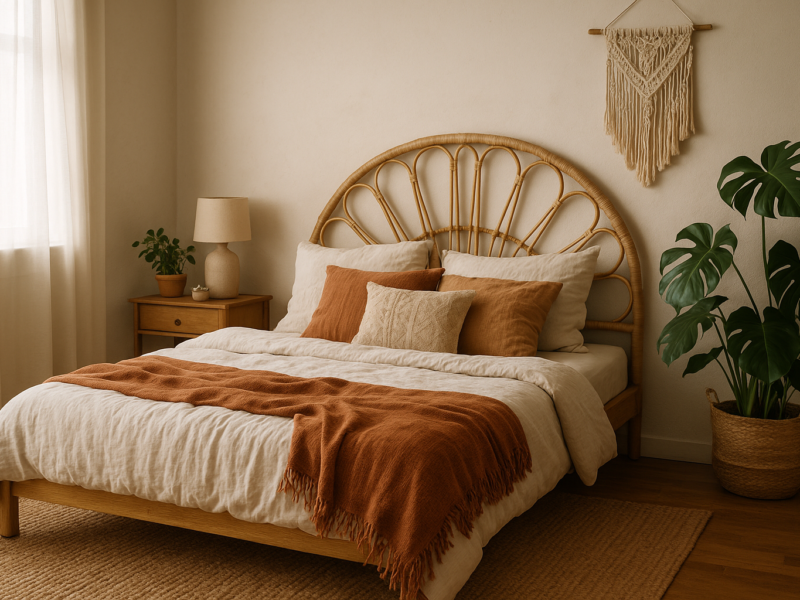 Boho Schlafzimmer gemütlich und persönlich einrichten
