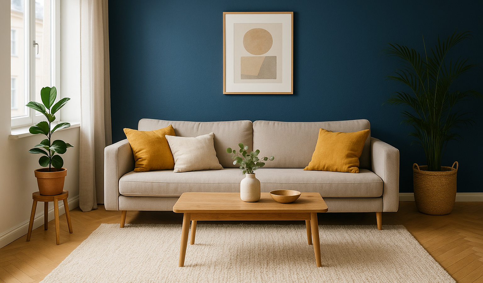 Welche Farbe passt zu Blau in deiner Wohnung