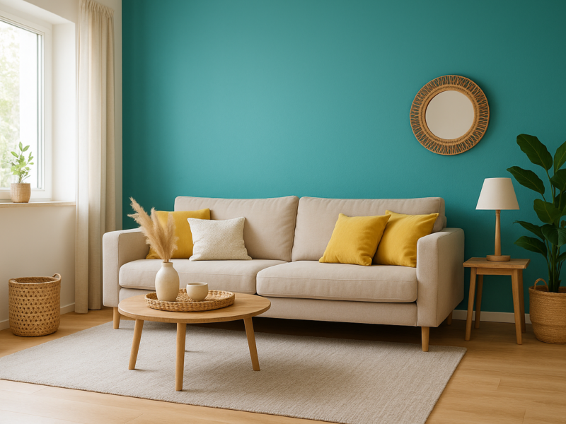 Welche Farbe passt zu Türkis im Wohnraum