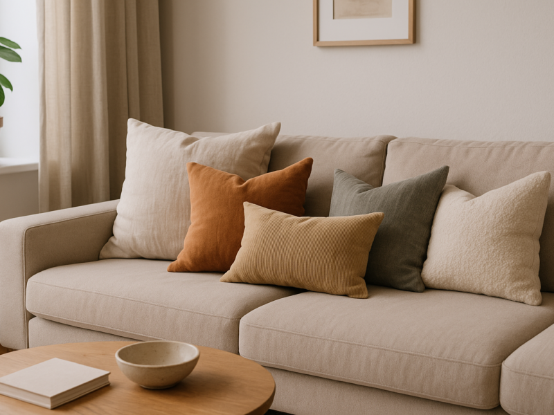 Kissen richtig kombinieren für ein stimmiges Sofa