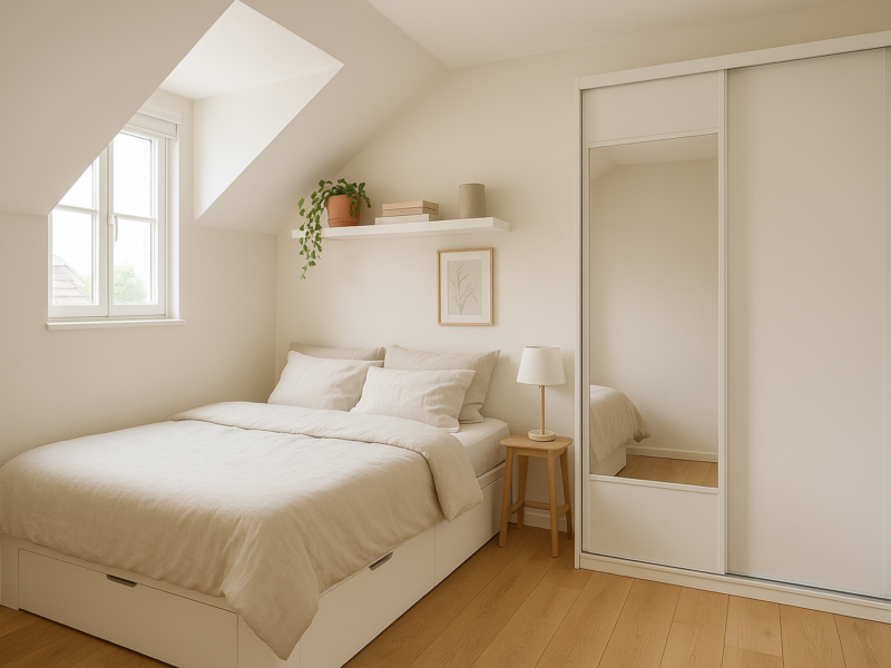 Kleines Schlafzimmer einrichten mit praktischen Ideen