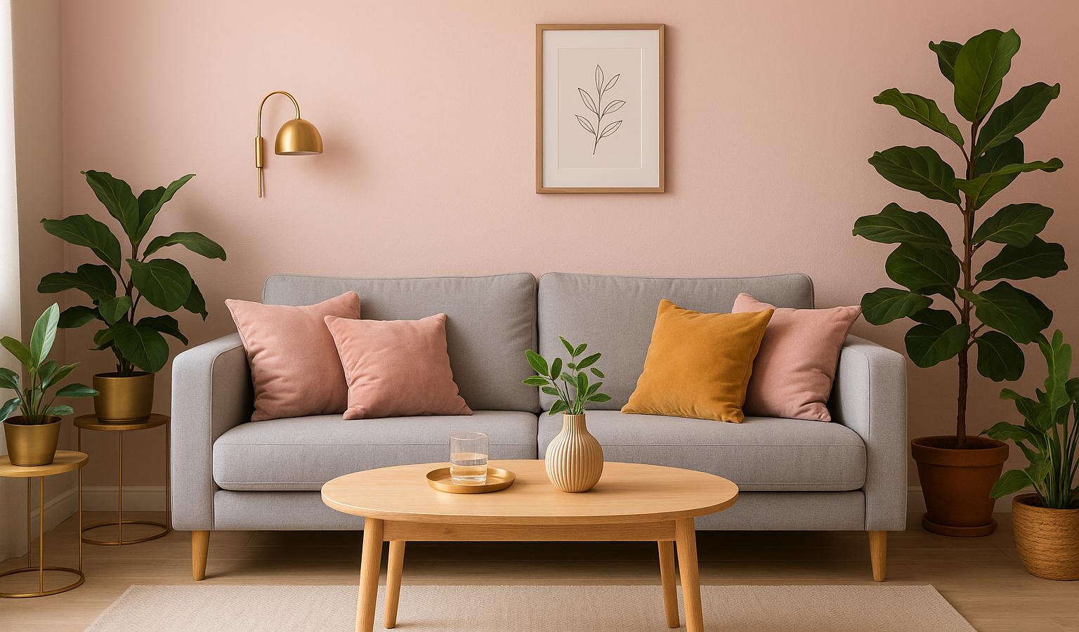 Welche Farbe passt zu Rosa im Wohnraum