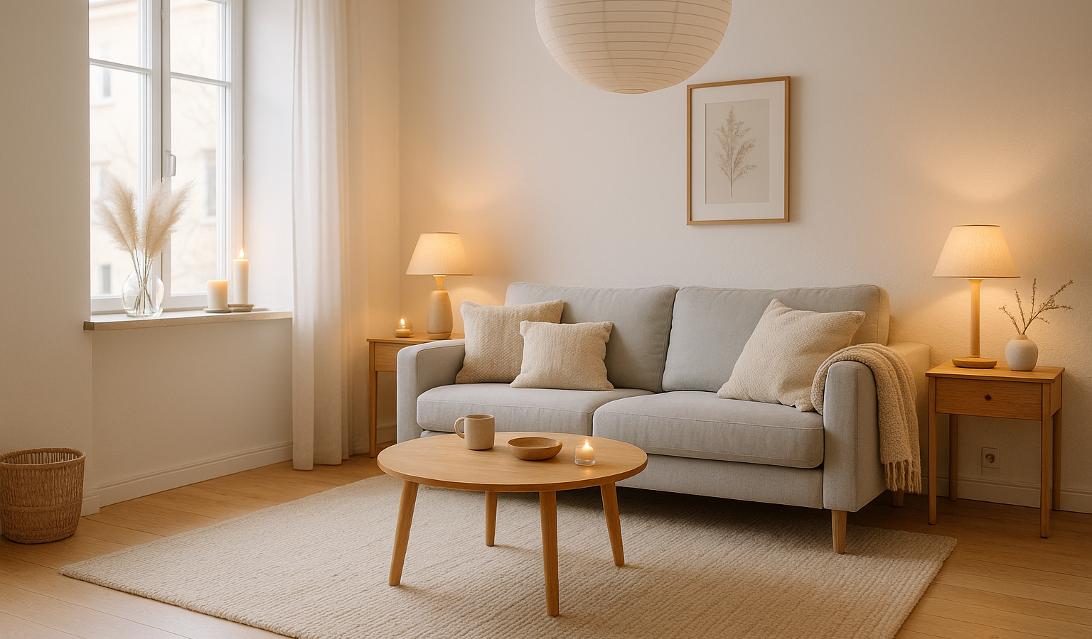 Wohnzimmer skandinavisch einrichten mit gemütlichen Ideen